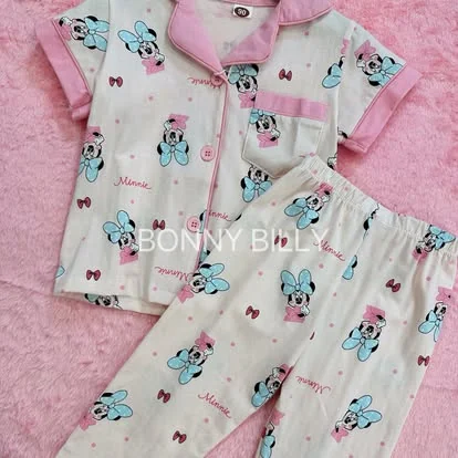 Ribbon Mouse cotton pyjama set
